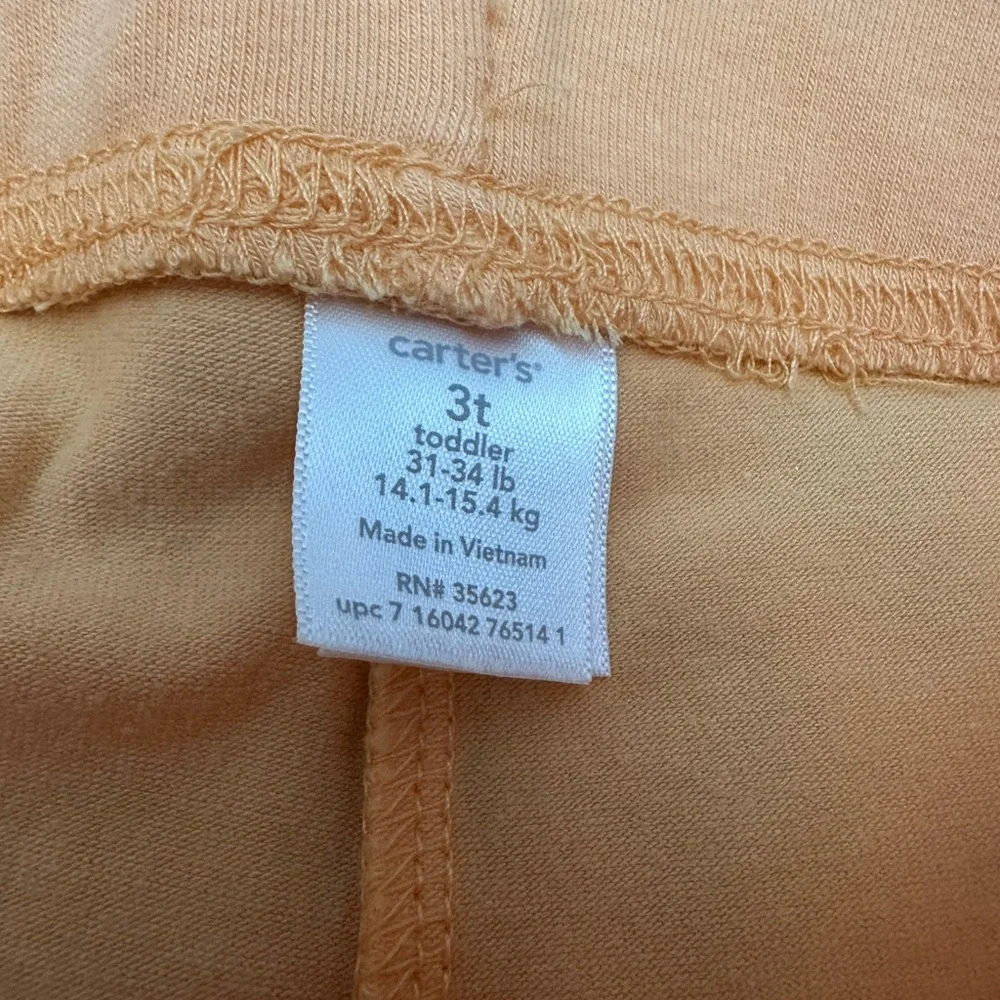 NWOT Carter’s Basic Legging in Peachy Orange Size 3T Toddler Girl